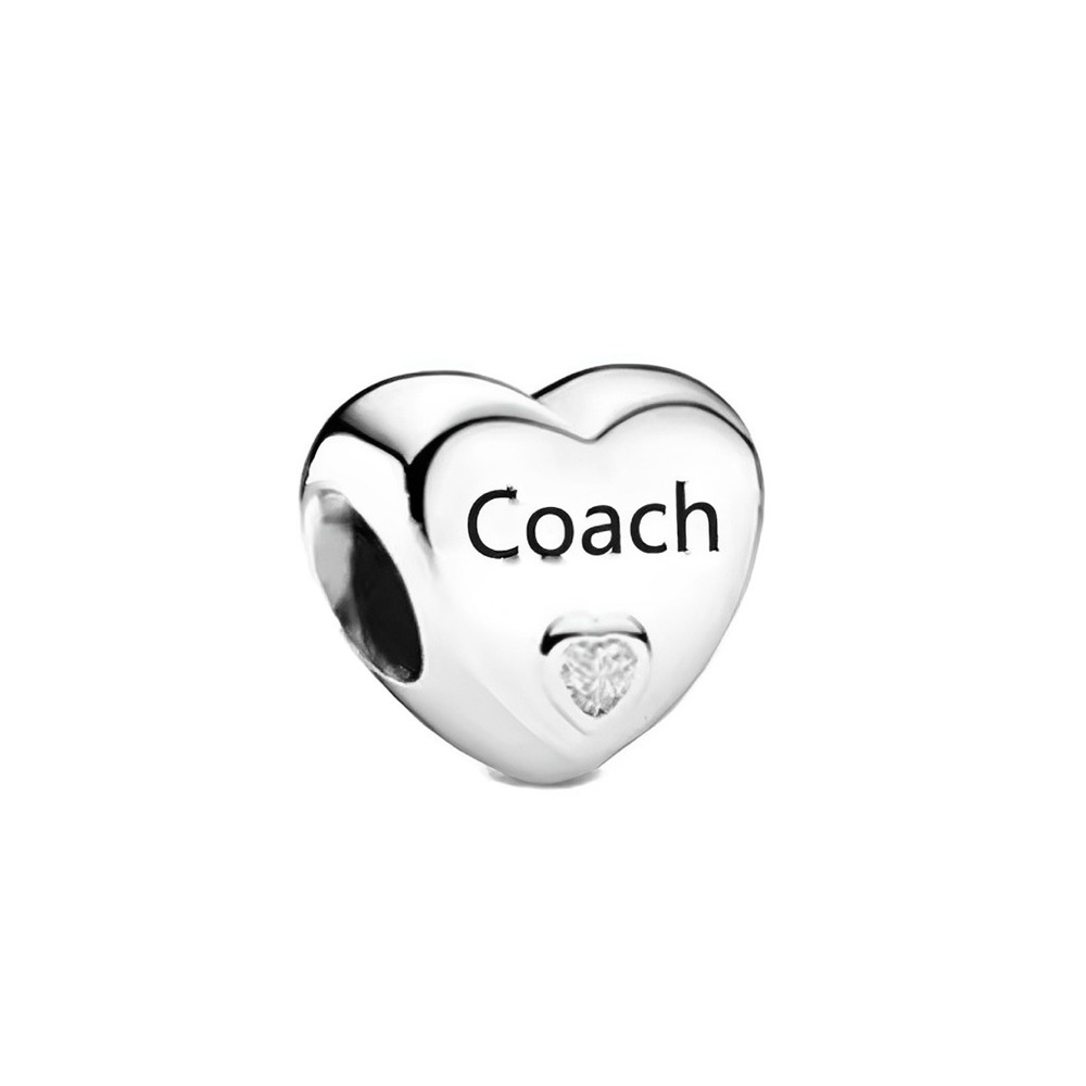 Coach Heart Charm 925 sterling silver